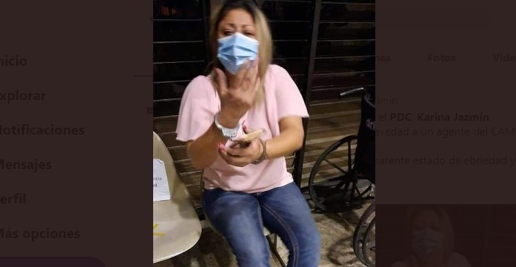 En aparente estado de ebriedad, candidata del PDC ocasiona accidente vial y mata a agente del CAM en-aparente-estado-de-ebriedad-candidata-del-pdc-ocasiona-accidente-vial-y-mata-a-agente-del-cam